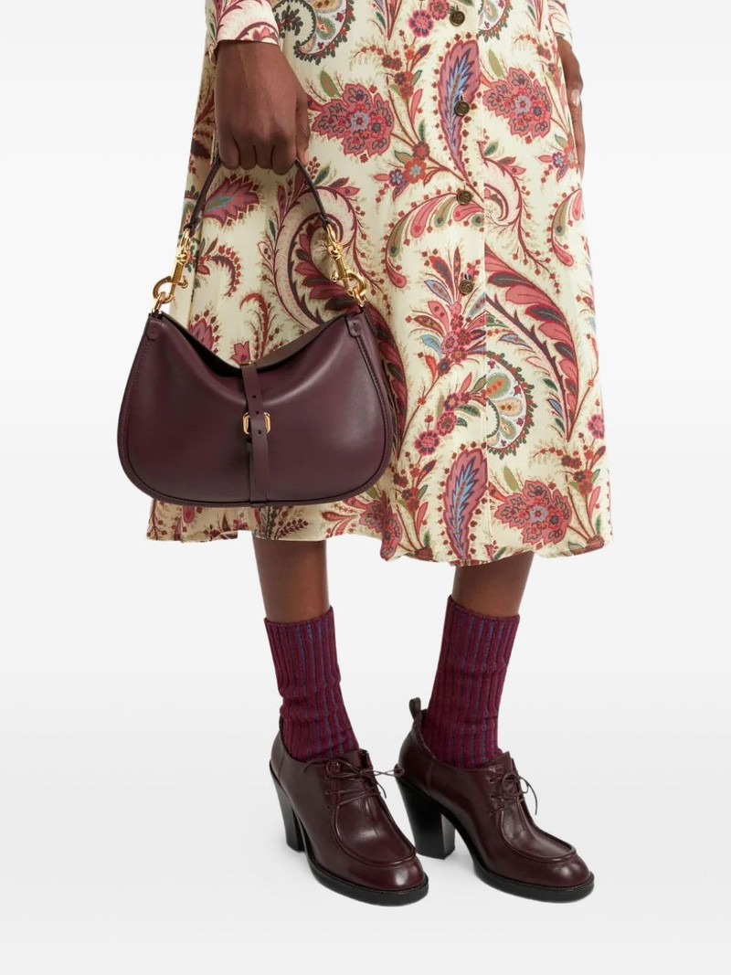 Etro buckle-fastening leather backpack outlook