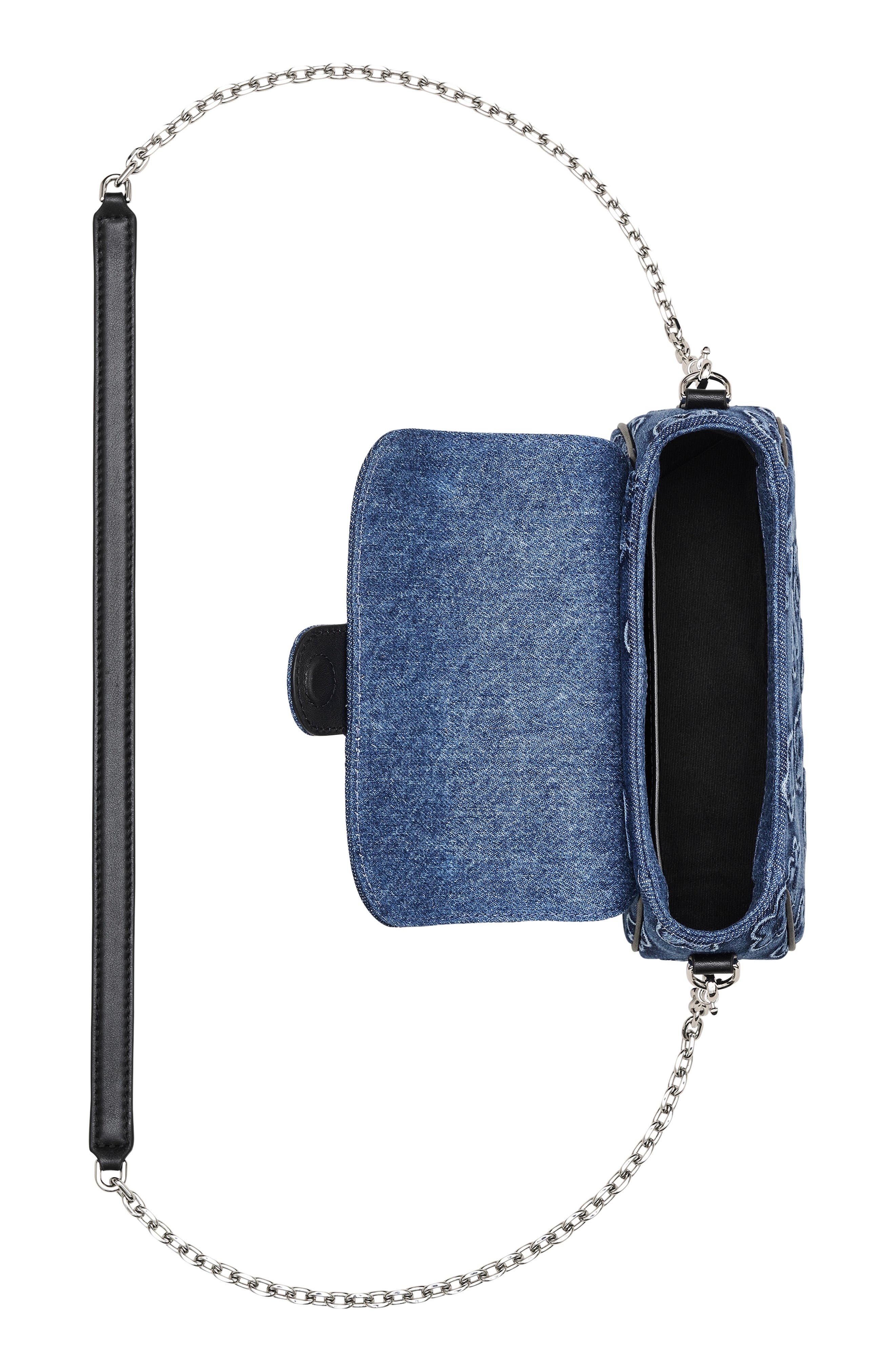 Marc Jacobs The Puffy Daisy Denim Clover Shoulder Bag in Medium Wash Indigo at Nordstrom - 6