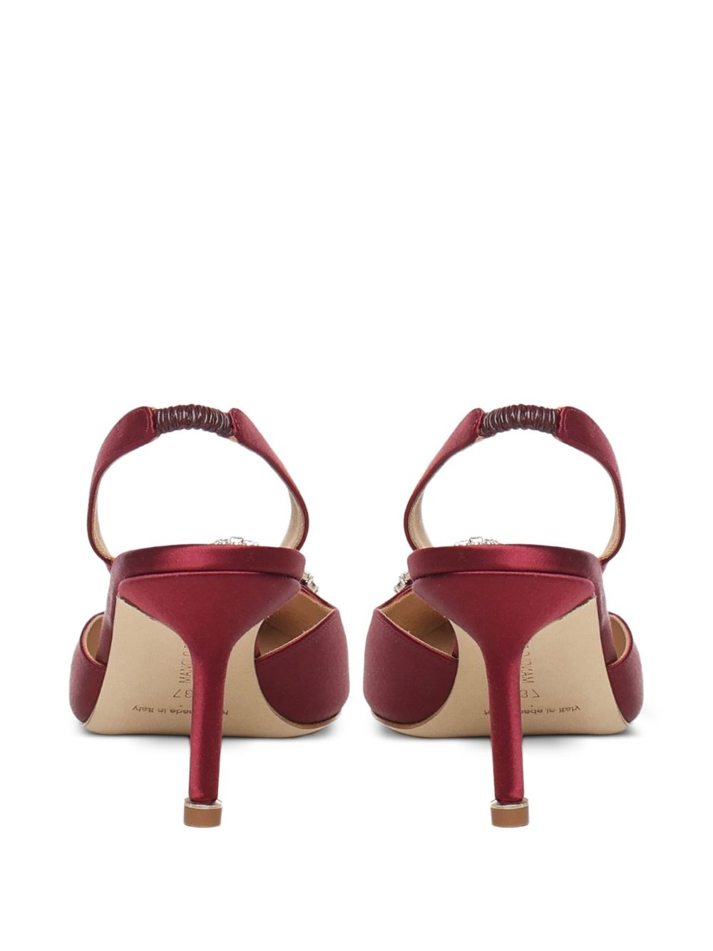 70mm crystal-embellished slingback pumps - 3