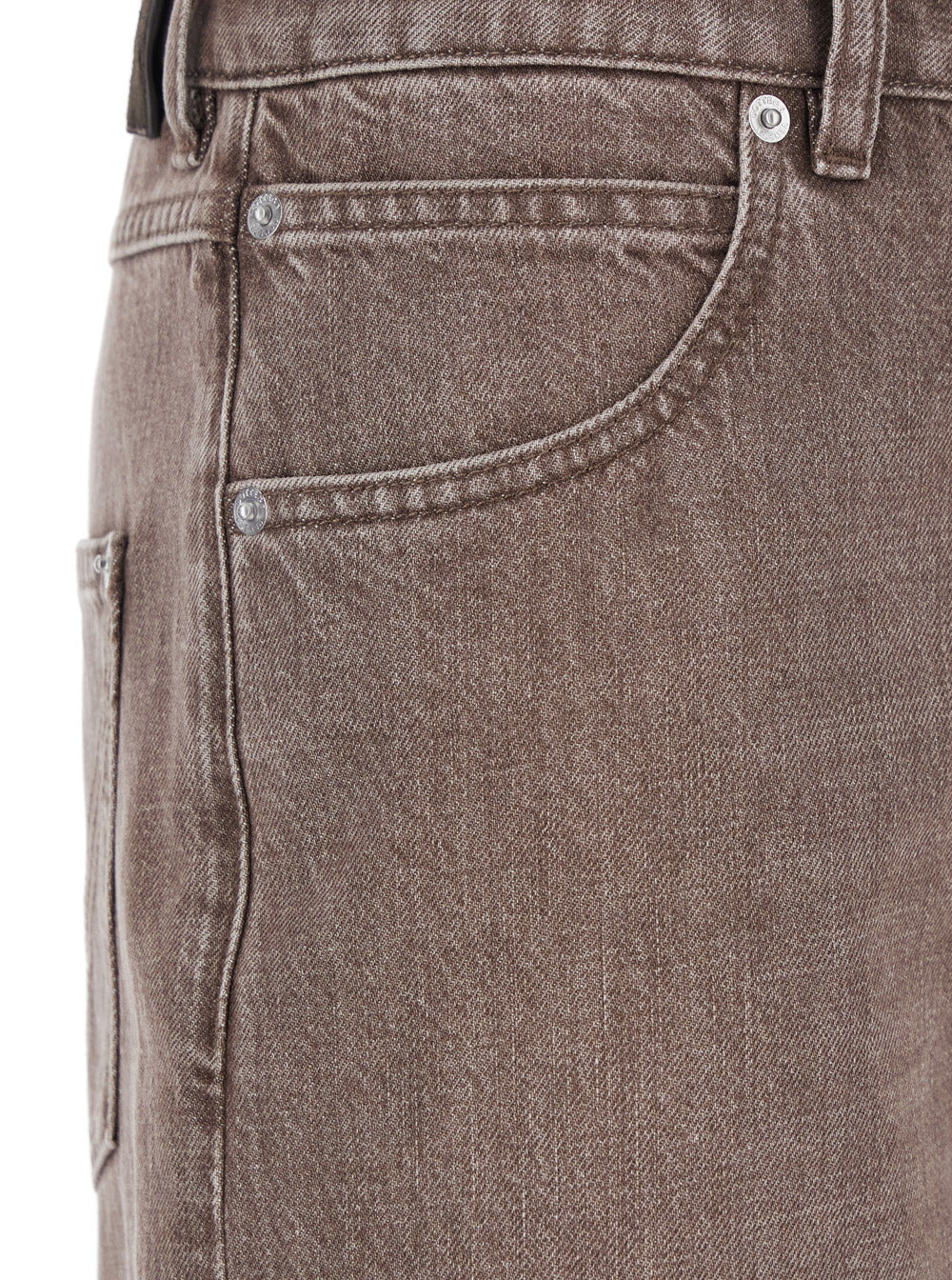 Bottega Veneta Women Trousers Brown Washed Denim - 3