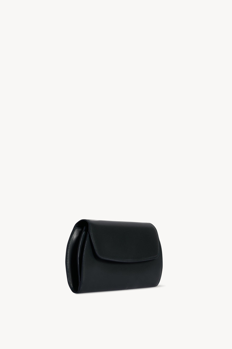 The Row Curved Clutch in Leather outlook