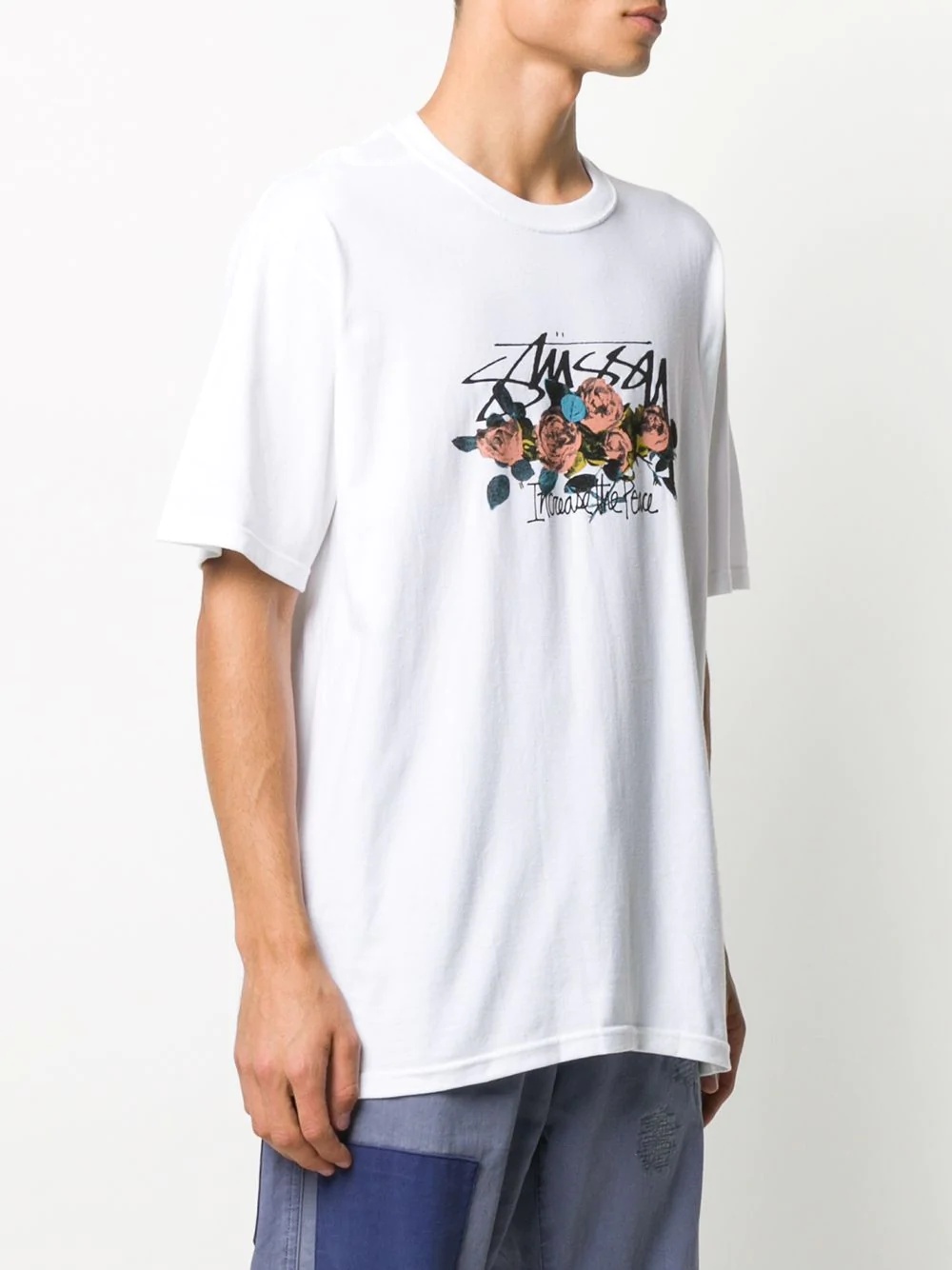 floral logo print T-shirt - 3