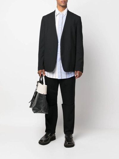 Comme des Garçons Homme Plus mid-rise straight-leg trousers outlook