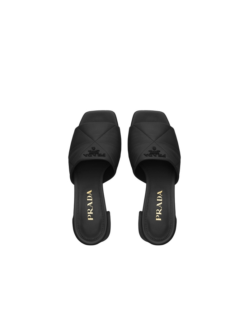 Quilted nappa leather sandals 3