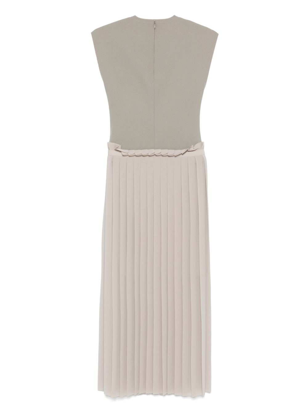 plissé-detail dress - 2