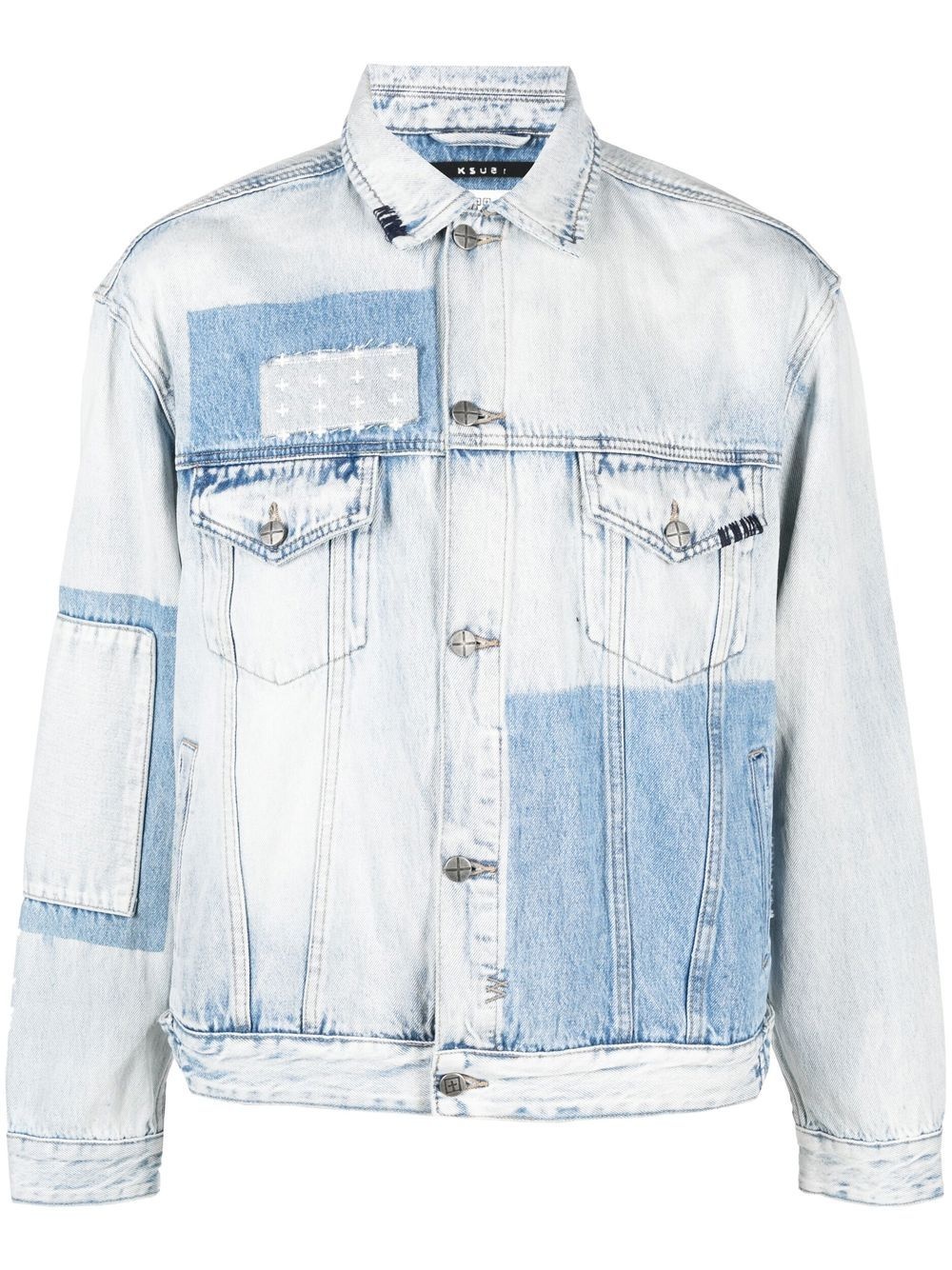 long-sleeve denim jacket - 1