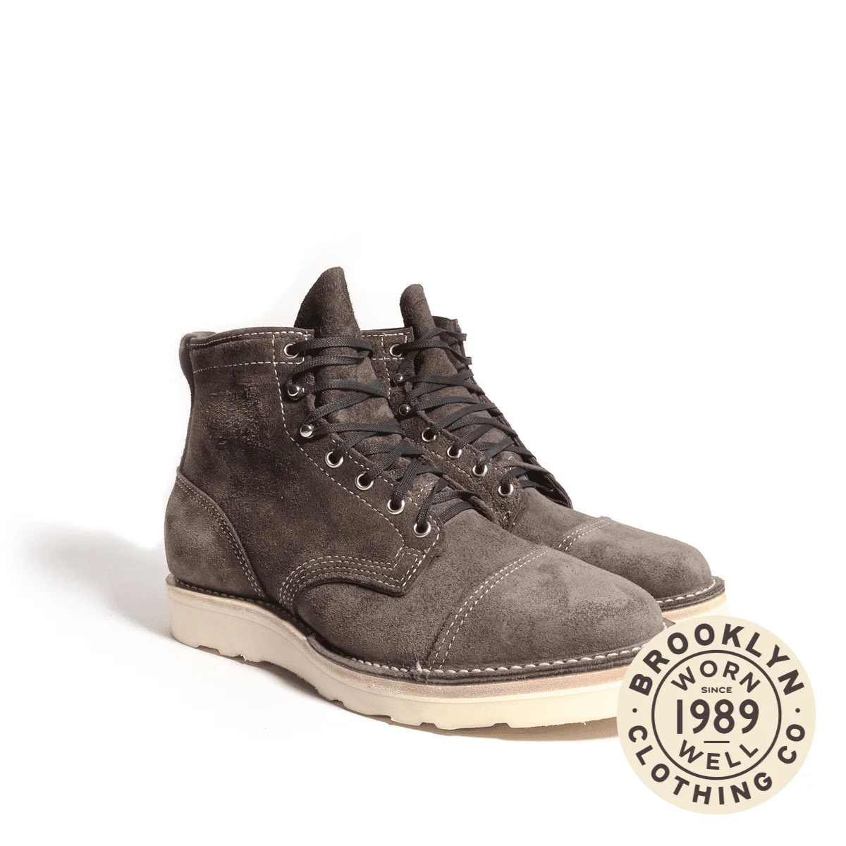 Brooklyn x Wesco Custom Hendrik Charcoal Roughout - 1