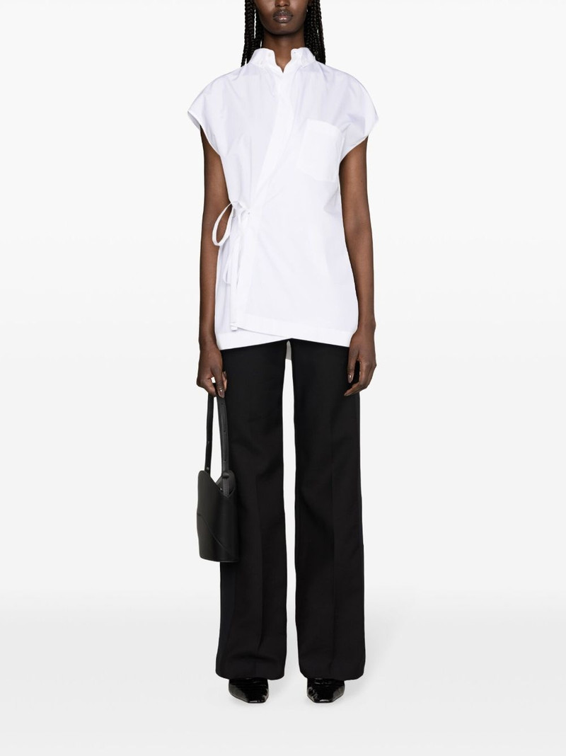 FABIANA FILIPPI tie-fastening cotton shirt outlook