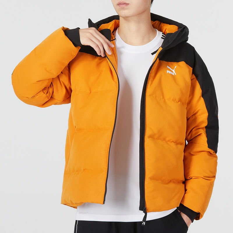 PUMA Colorblock Padded Down Jacket 'Orange' 537685-66 - 3