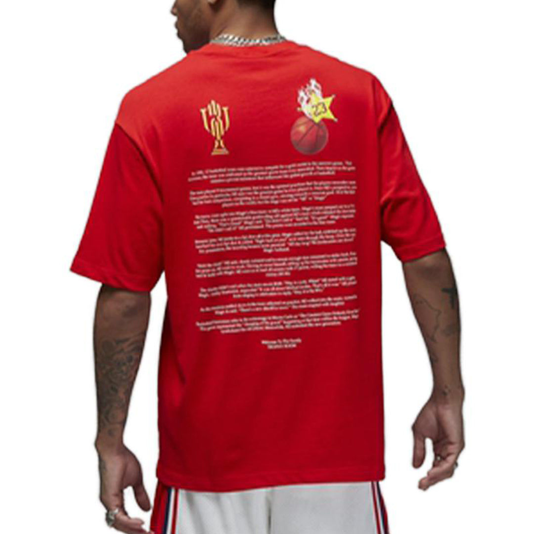 Air Jordan Graphic T-Shirt 'Red' DR2951-657 - 2