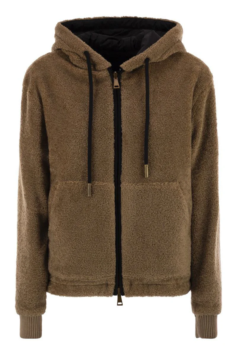 Moncler Reversible Padded Sweatshirt With Hood - 1