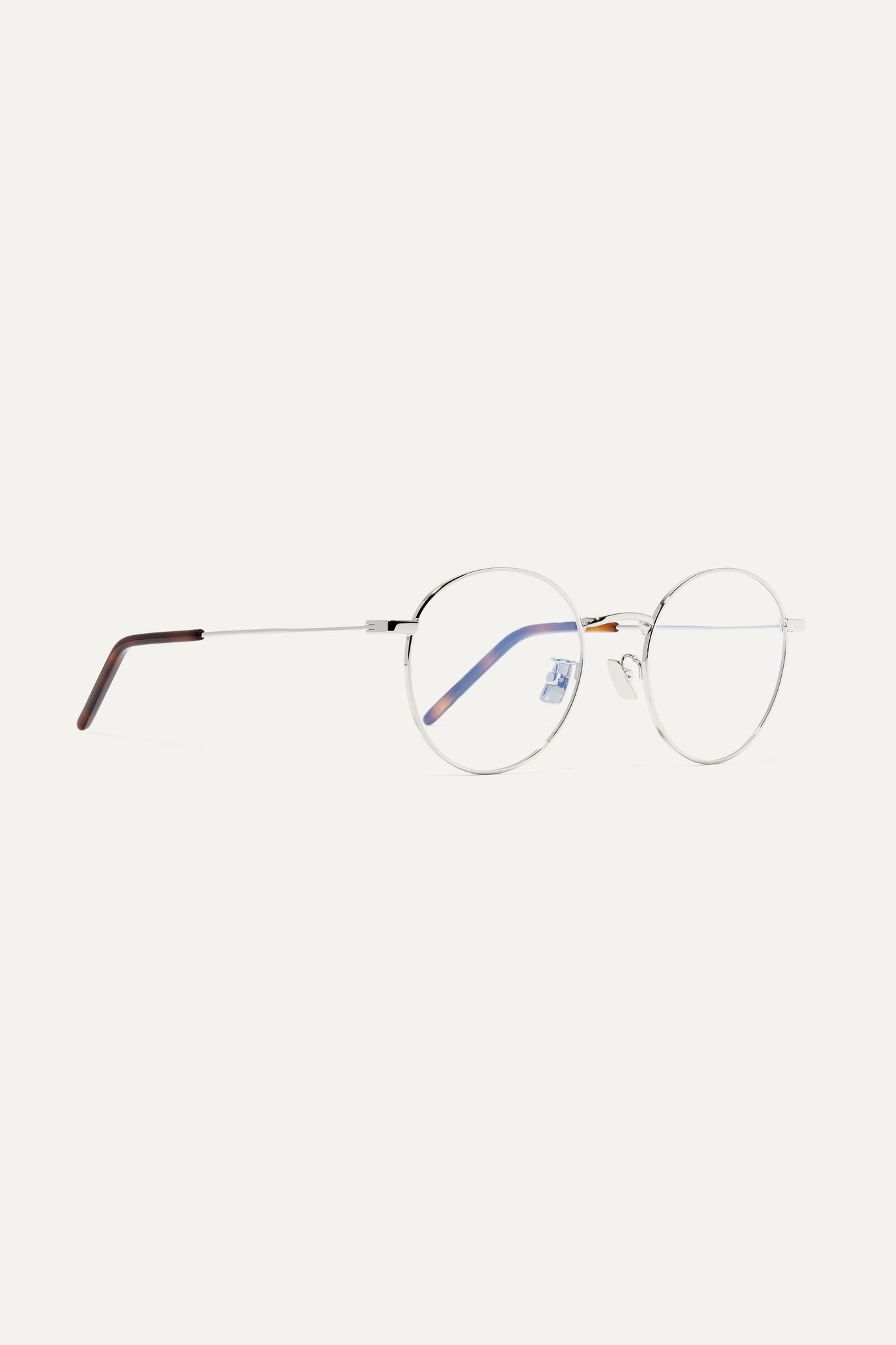 Round-frame silver-tone optical glasses - 3