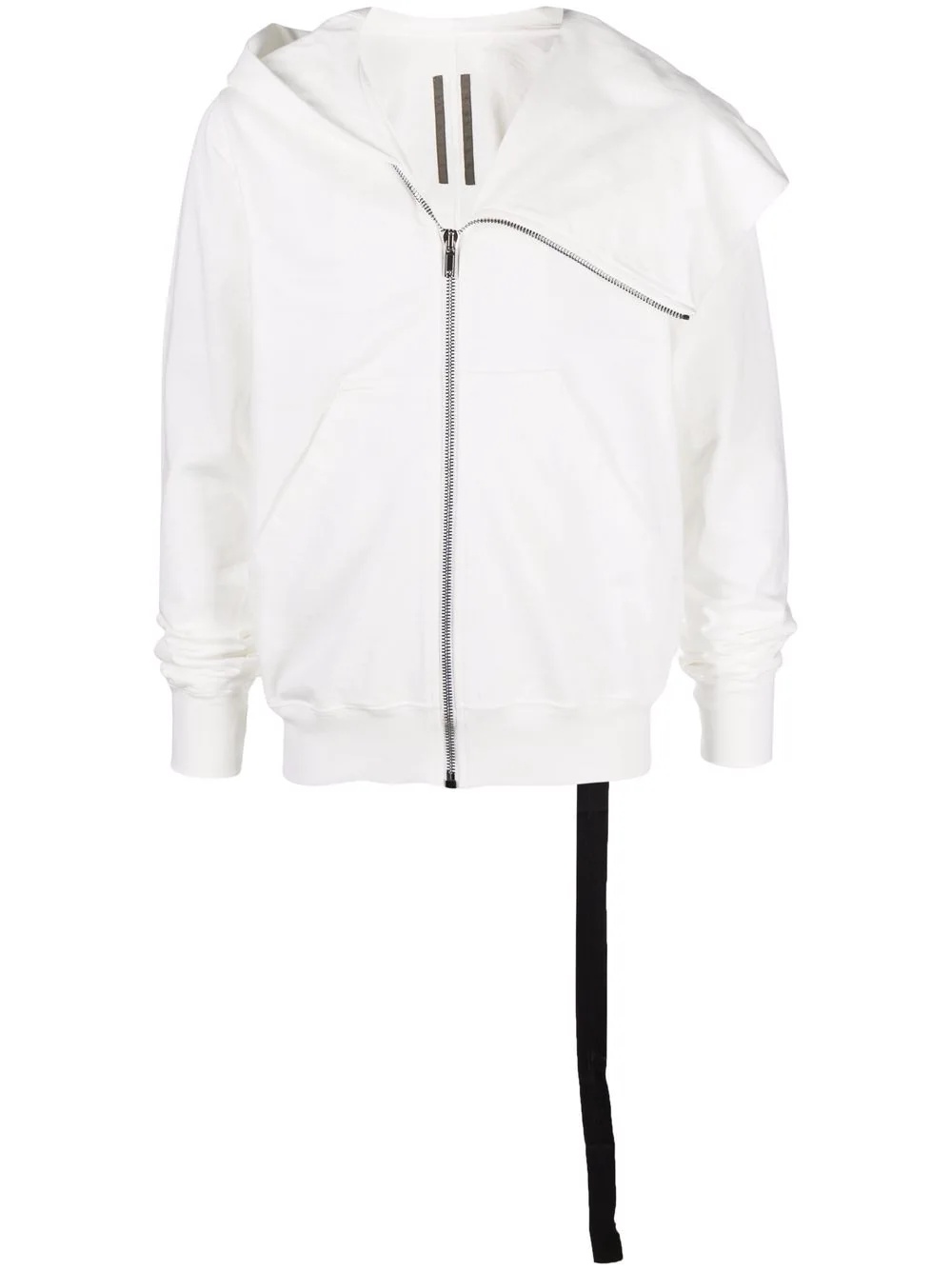 zip-fastened cotton hoodie - 1