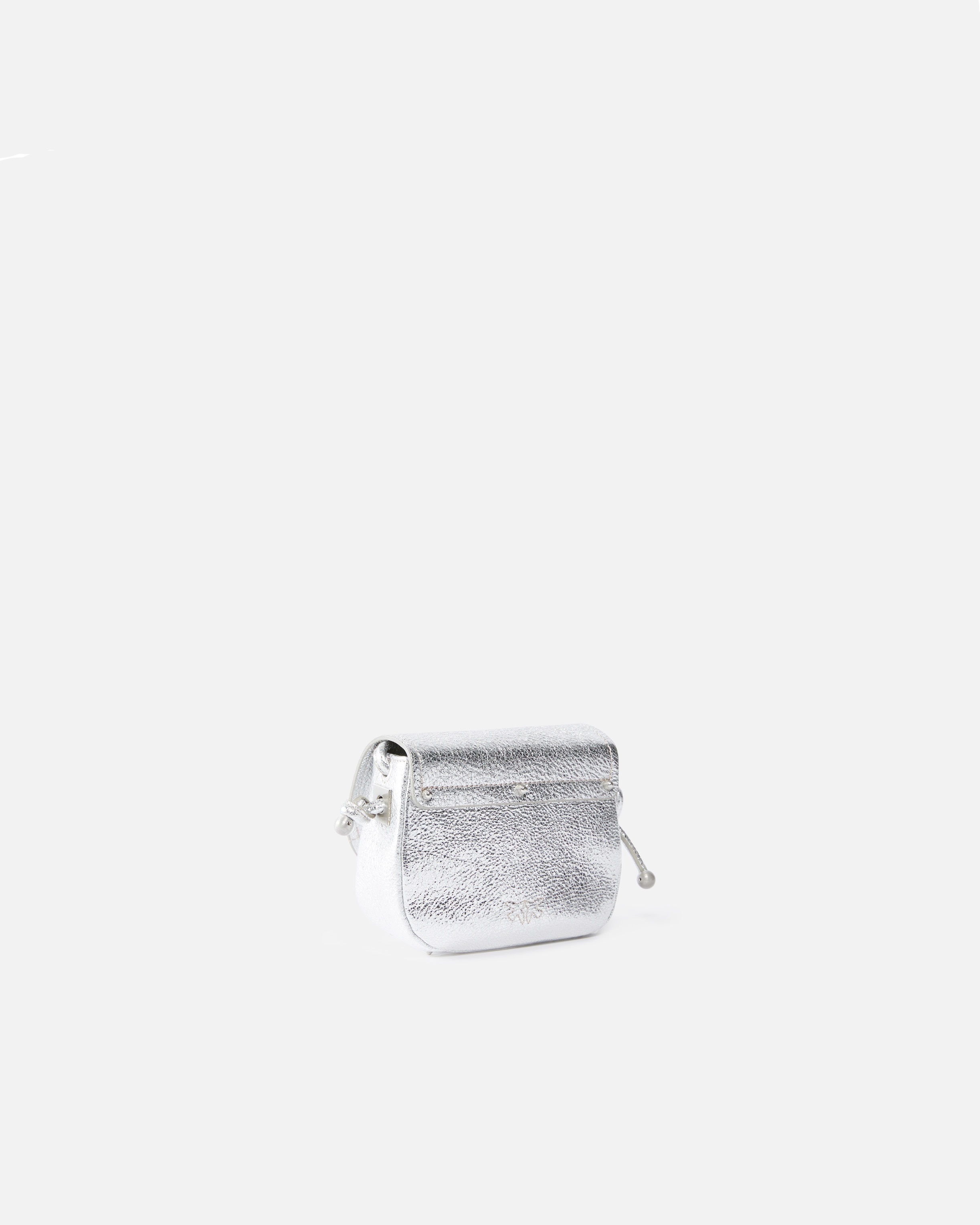 CROSSBODY MICRO SADDLE BAG IN LAMINATED LEATHER - 2