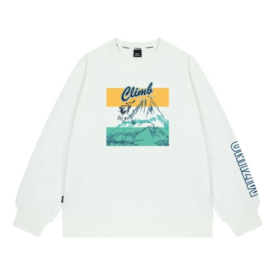 Mizuno Casual Graphic Sweater 'White' A2CA2A43 - 1