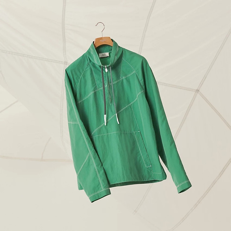 Sweater with zipped high collar 6