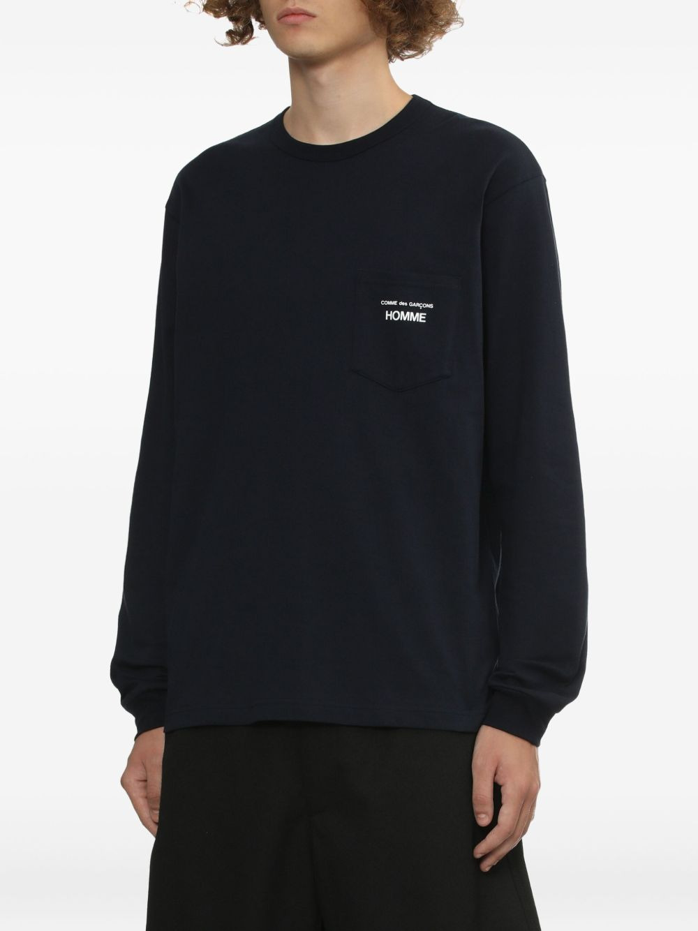 logo-print patch-pocket T-shirt - 3