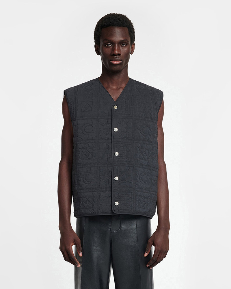 Quilted Tech Poplin Vest 1