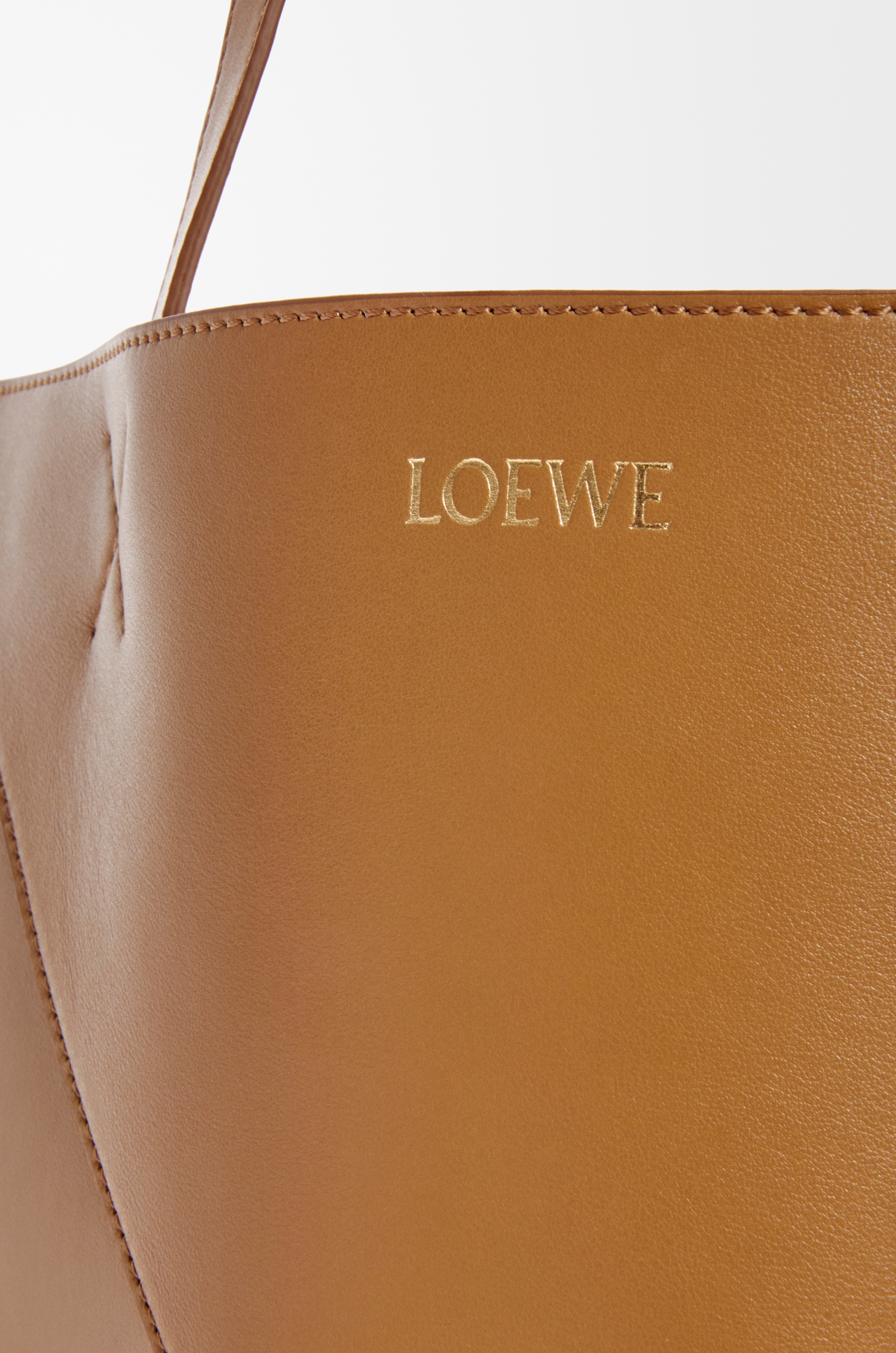 XL Puzzle Fold Tote in shiny calfskin - 6