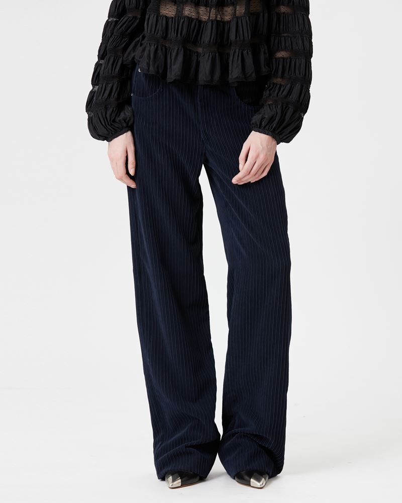 MILORSY CORDUROY VELVET FLARE PANTS - 4