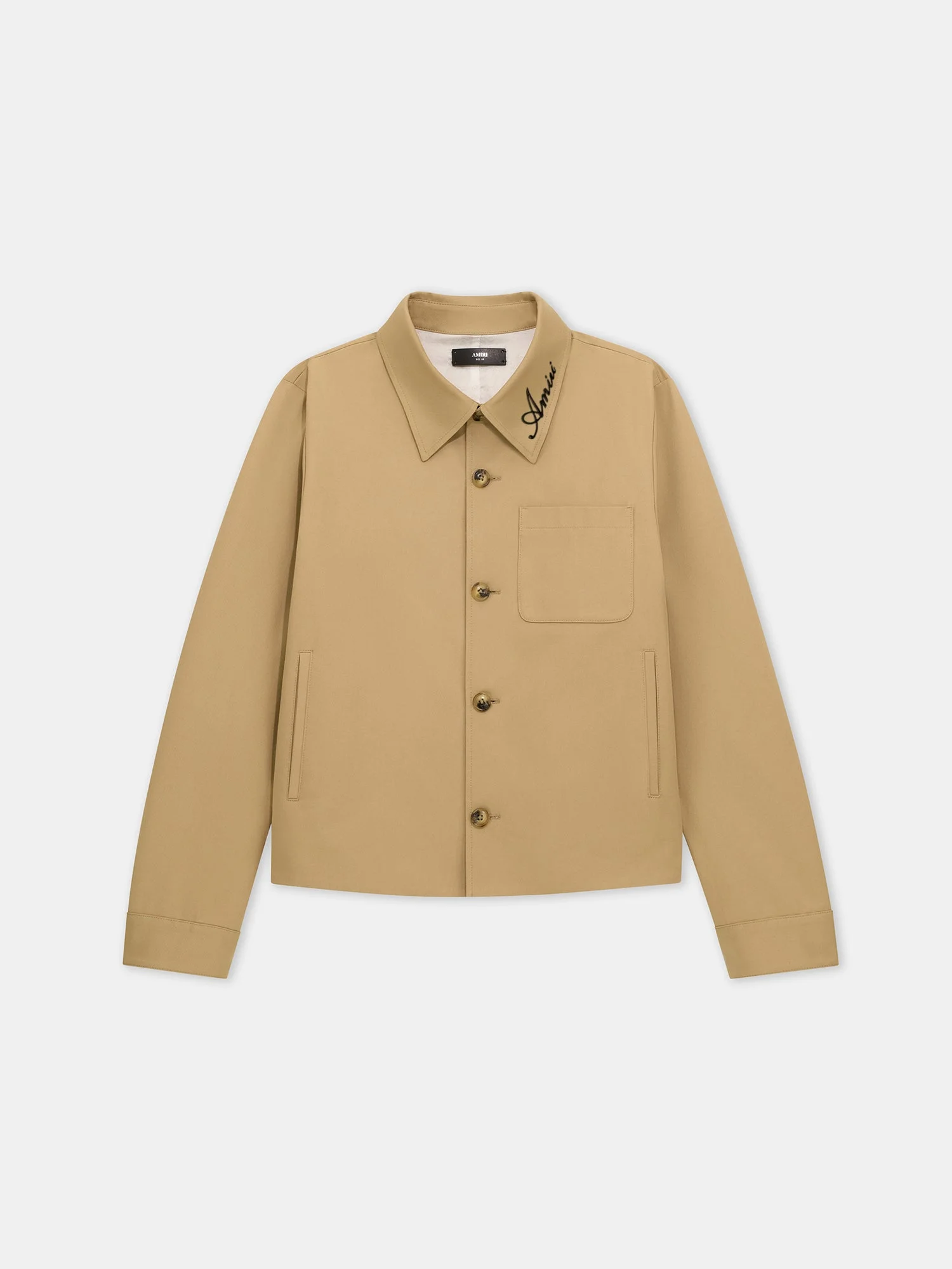 SCRIPT COLLAR SHIRT JACKET - 1