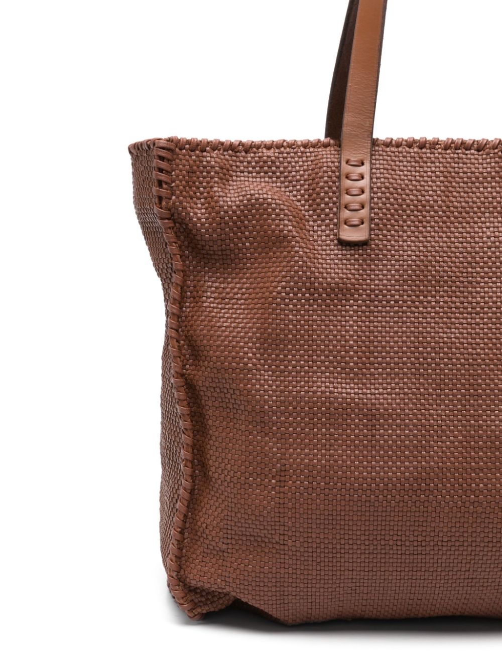 leather tote bag - 4