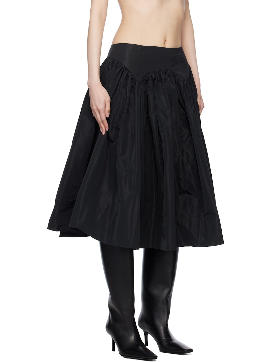 Black Murano Midi Skirt - 2