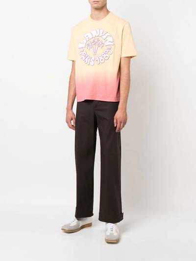 Lanvin embossed logo ombré cotton T-shirt outlook