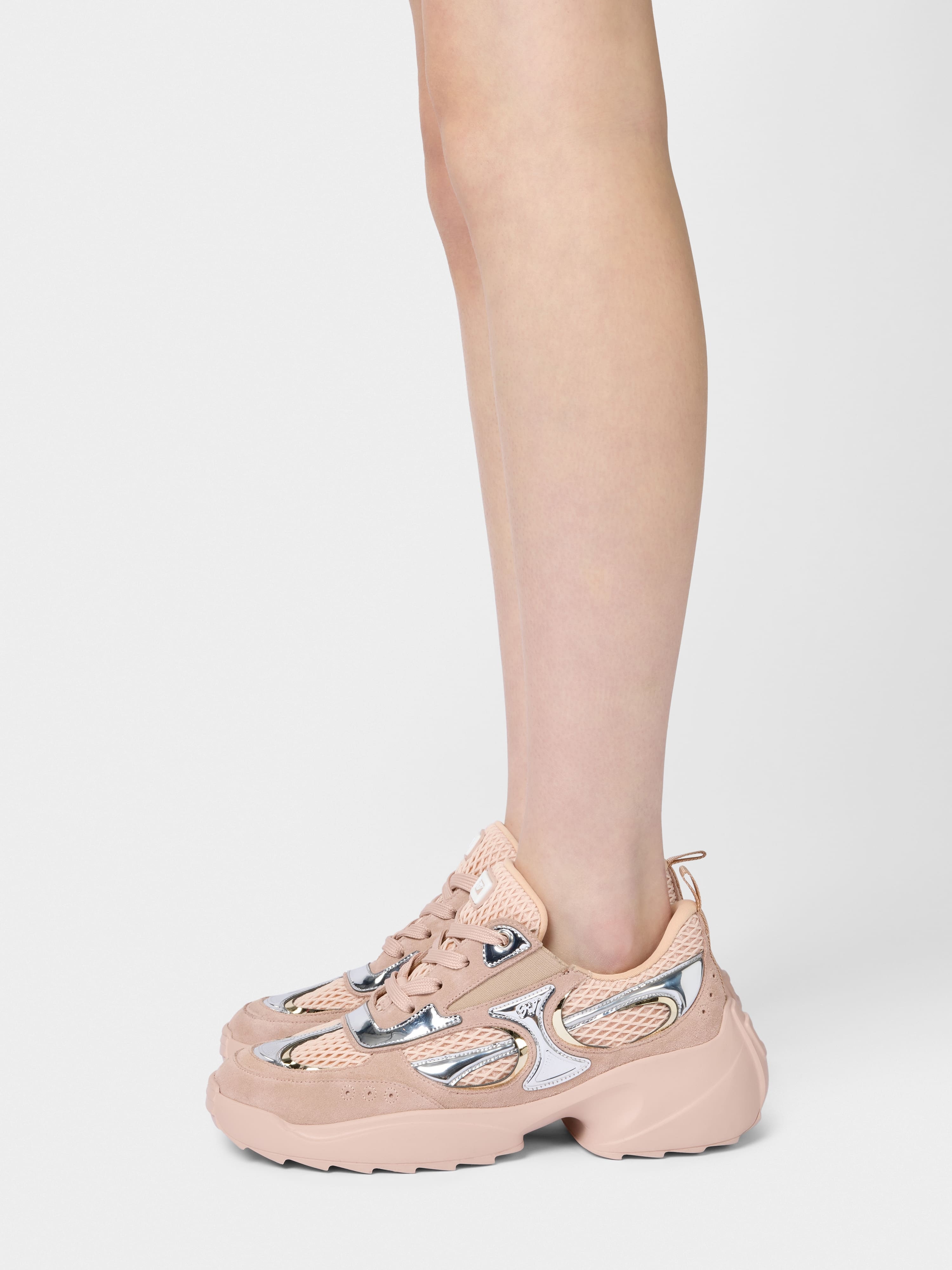 Viv' on the Run Sneakers in suede and fabric - 8