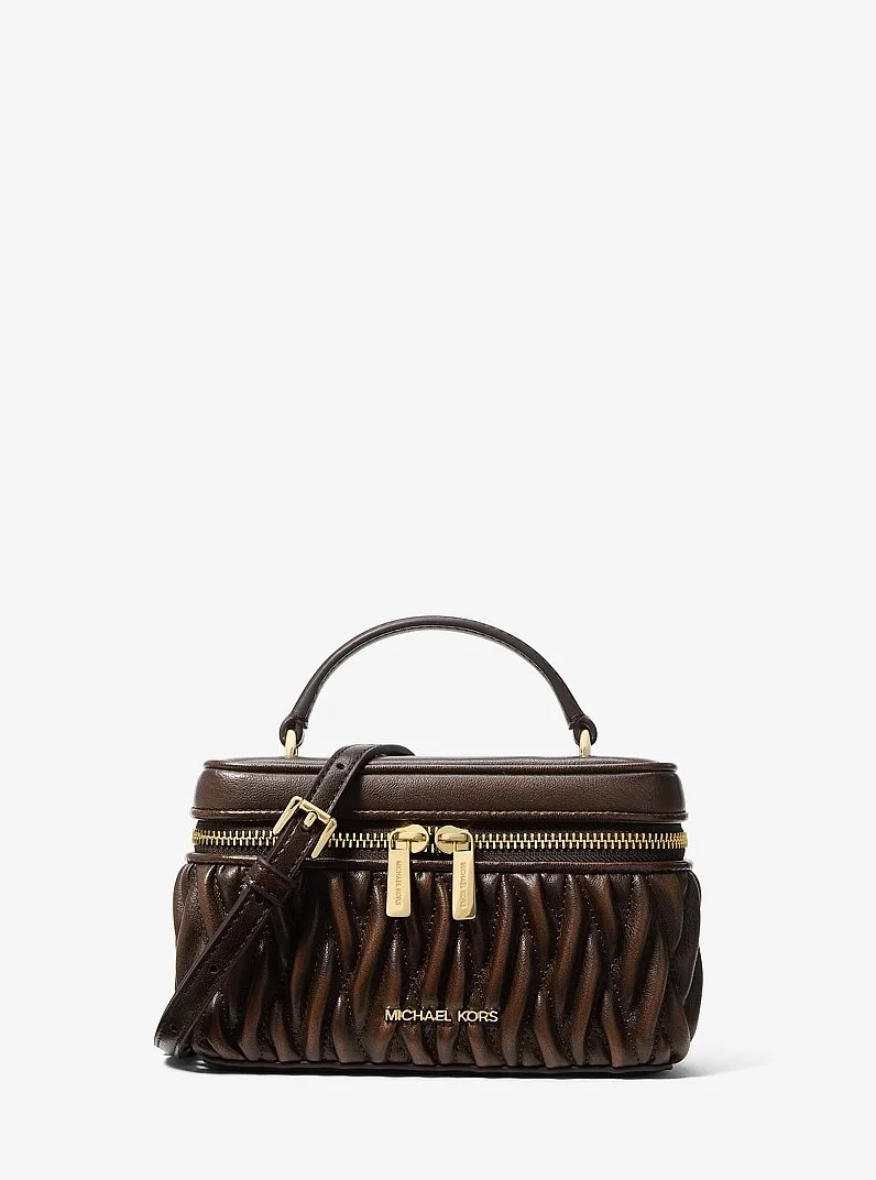Vivi Small Matelassé Burnished Vanity Crossbody Bag - 1
