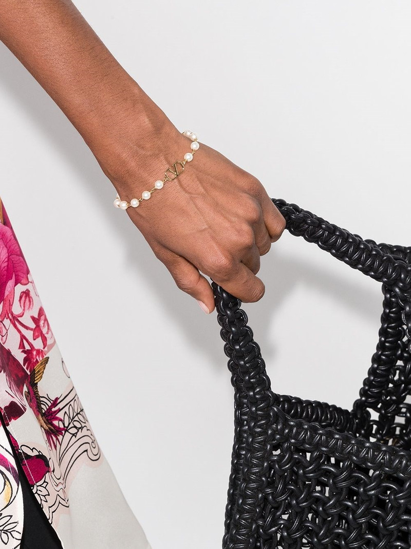 Valentino VLogo Signature Pearl bracelet outlook