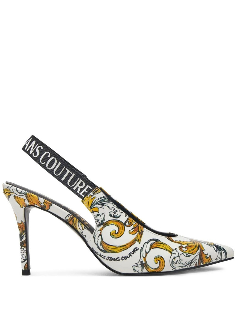logo-print pumps 1