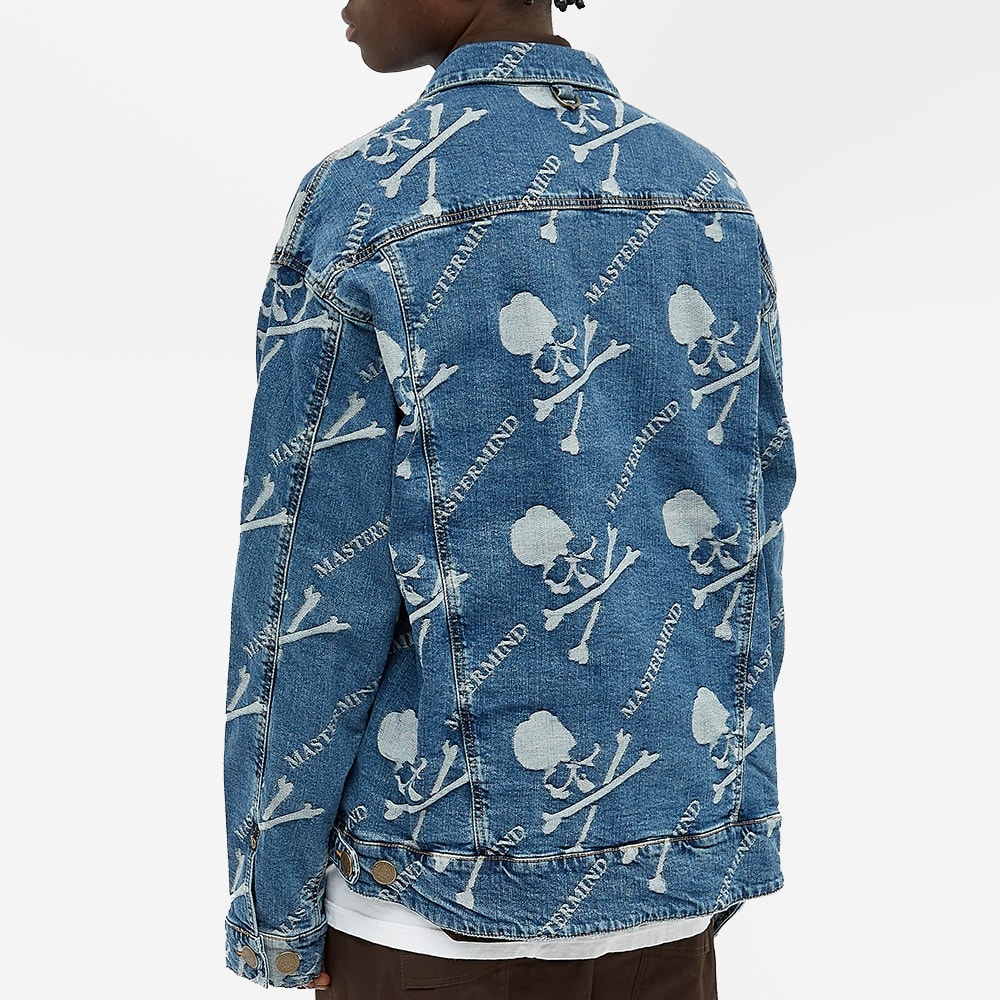 MASTERMIND WORLD All Over Skull Denim Jacket - 6