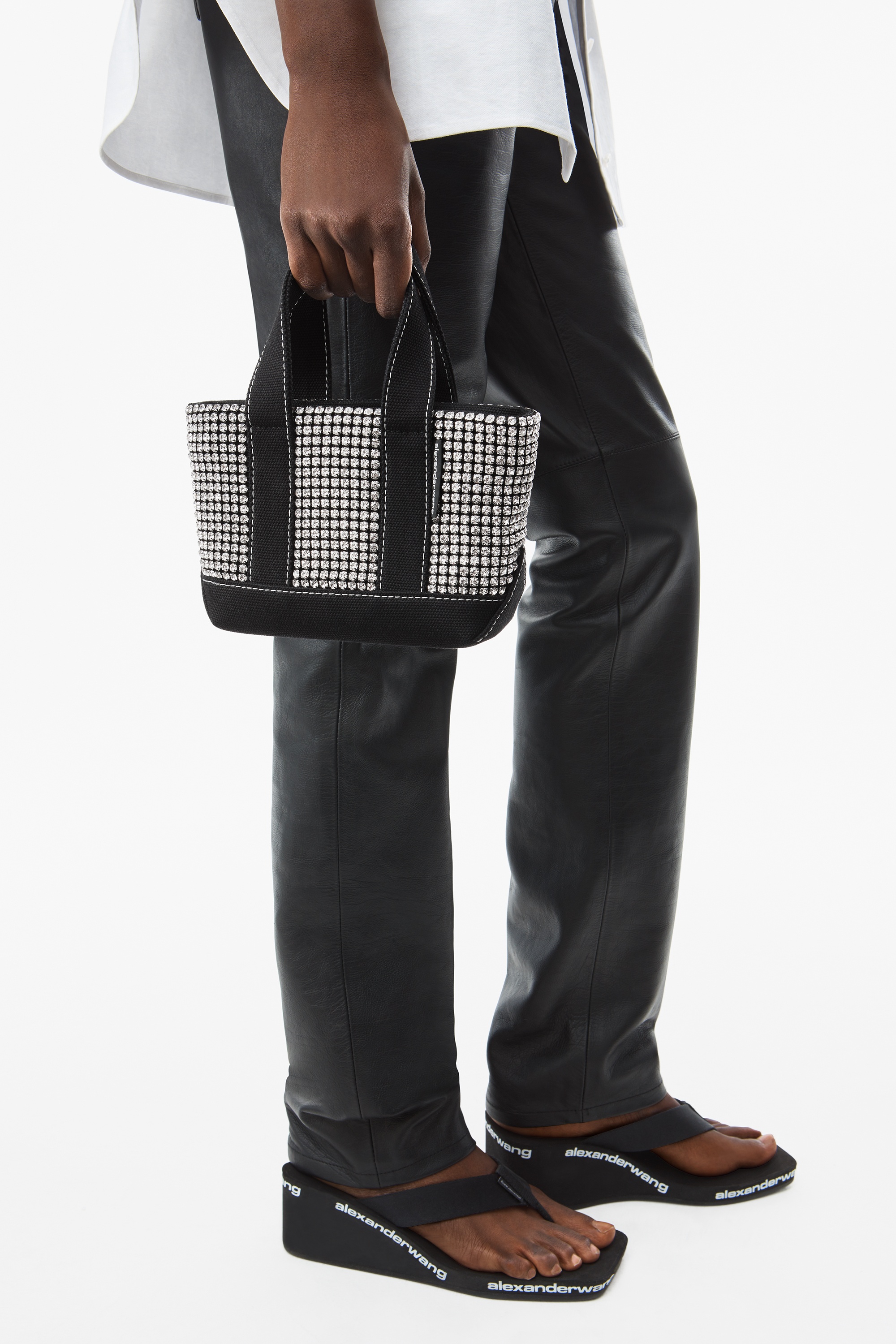cruiser mini tote in crystal mesh - 3