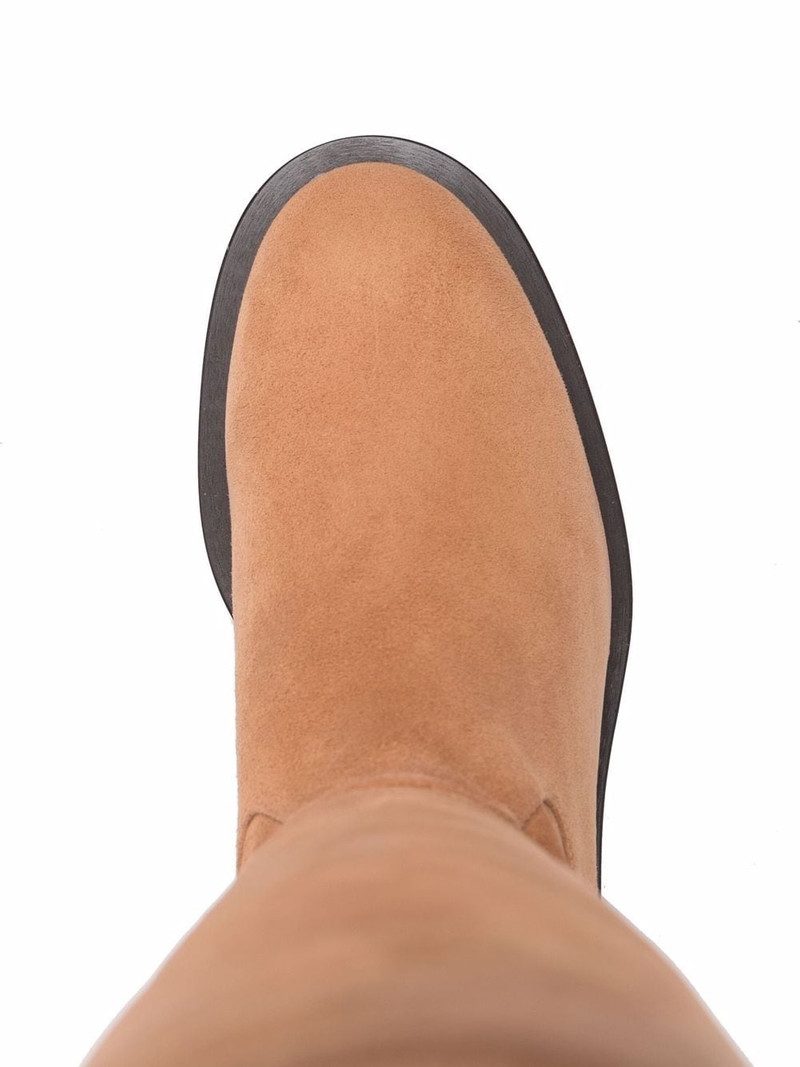 suede knee-length boots 4