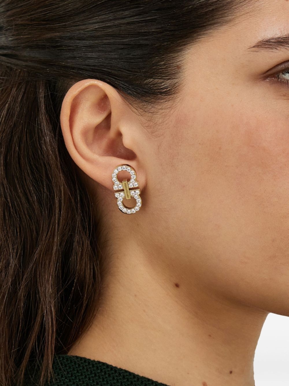 Double Gancini earrings - 2