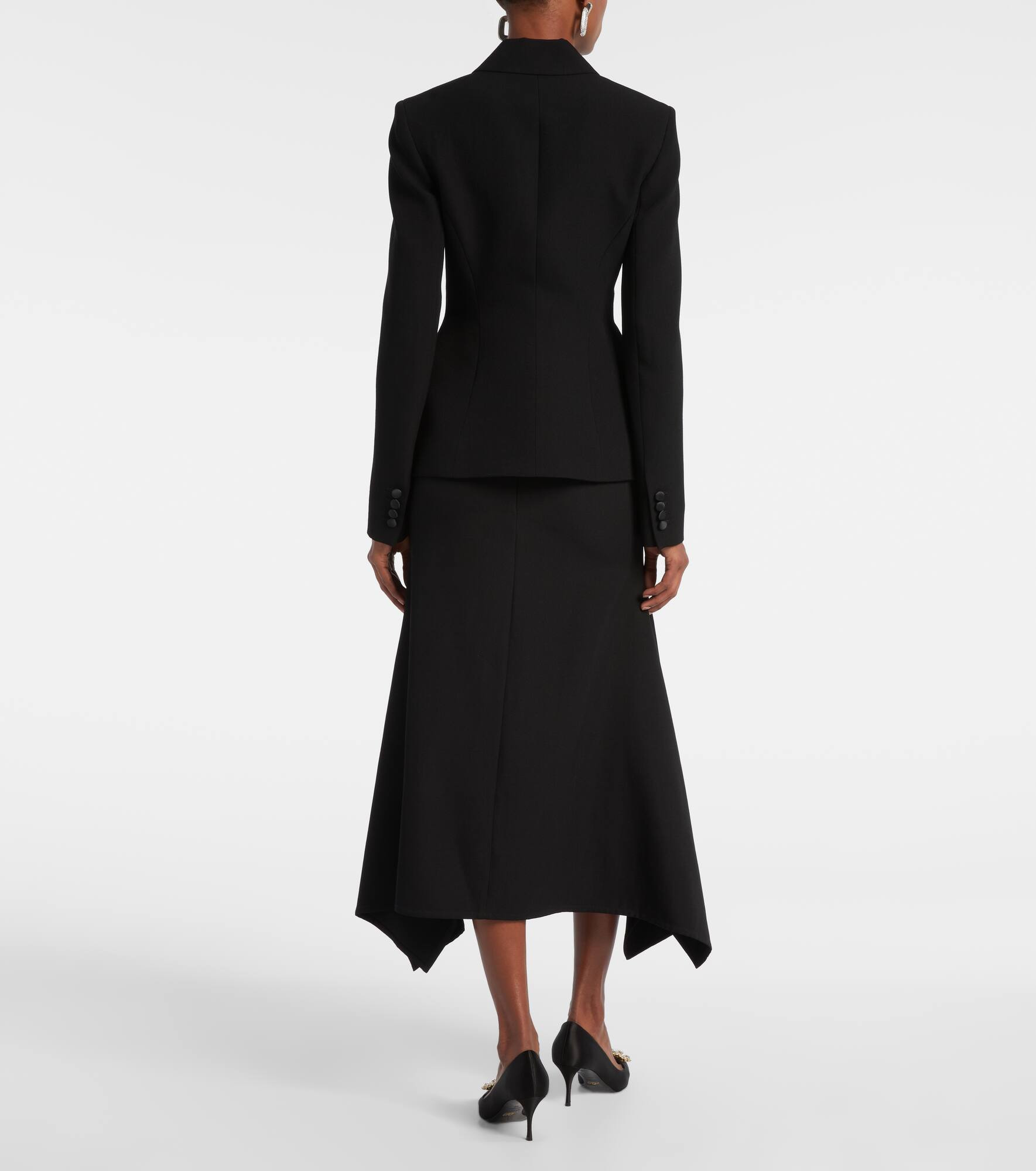 Single-breasted virgin wool blazer - 3