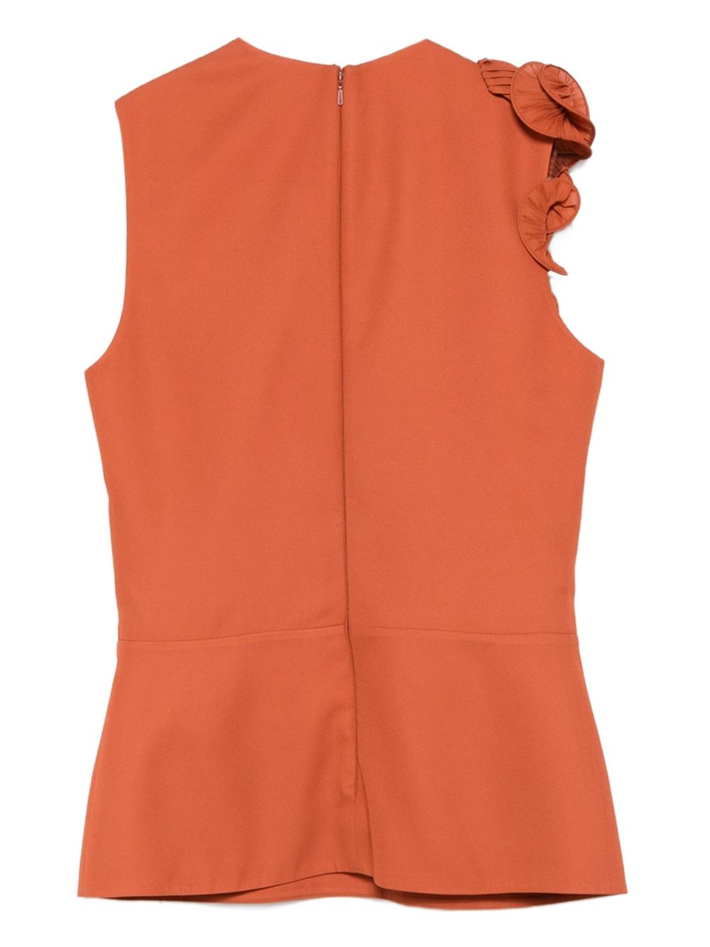 ruffled-pleated top - 2