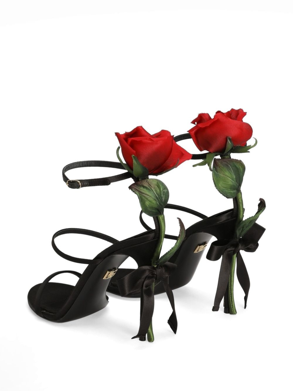 105mm rose-appliqué sandals - 3