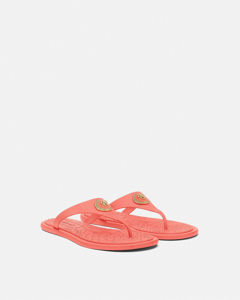 VERSACE Alia Flat Rubber Sandals outlook