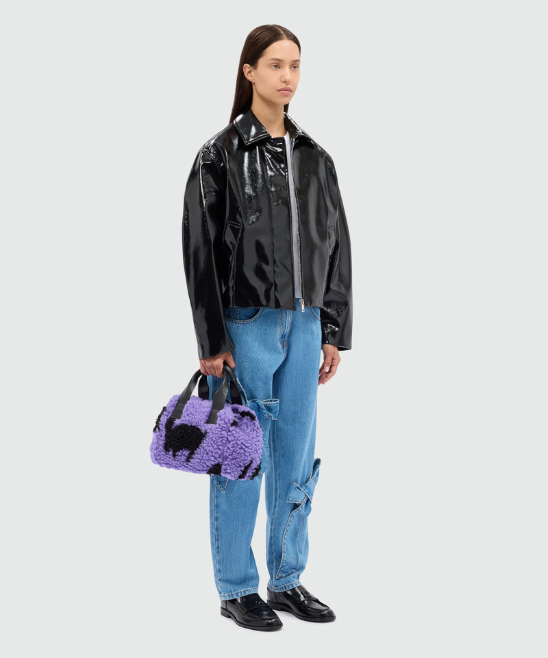 MSGM White jersey T-shirt with cursive MSGM logo outlook