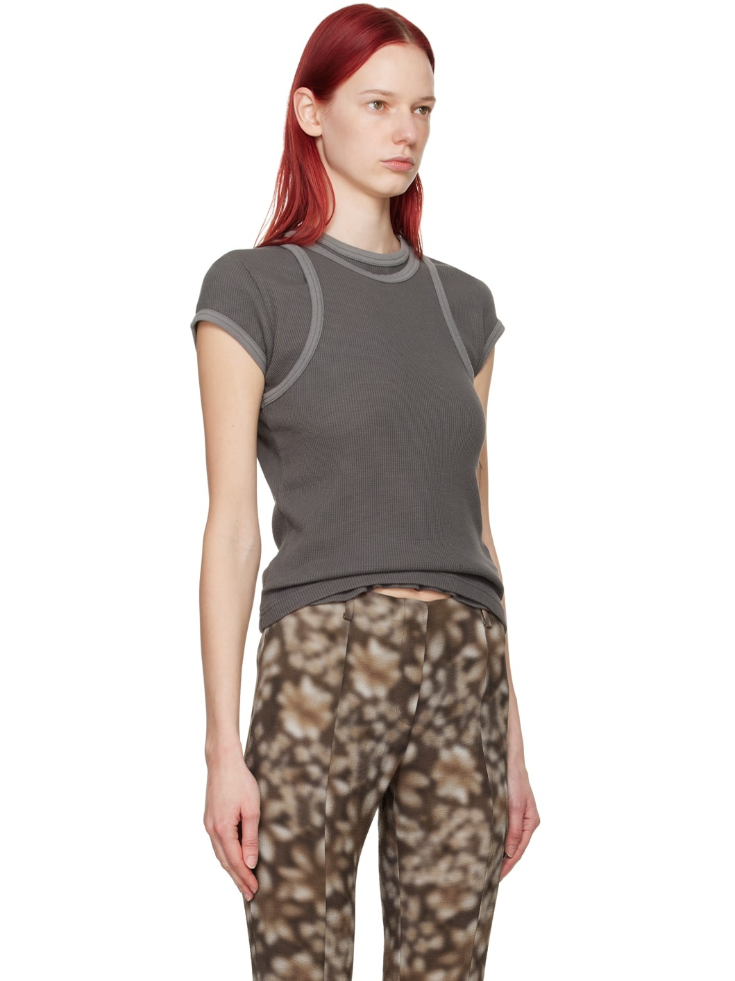 Gray Garment-Dyed Tank Top - 2