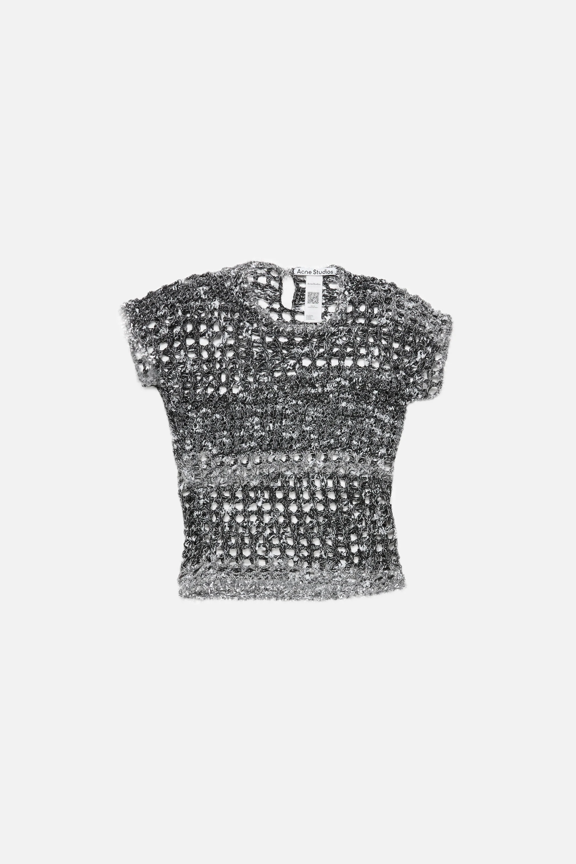 Crochet t-shirt - Black - 1