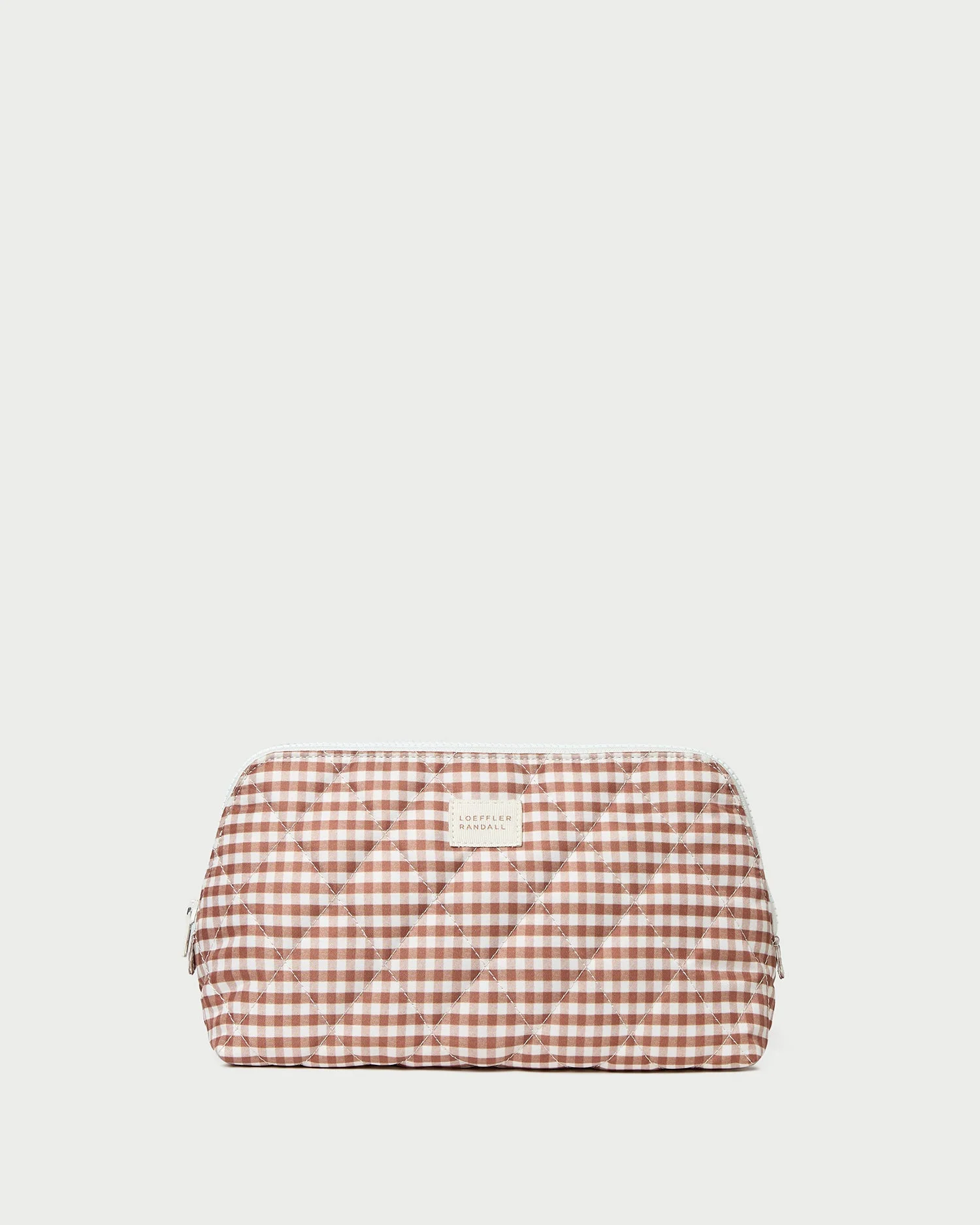 Frances Brown Gingham Cosmetic Pouch - 1