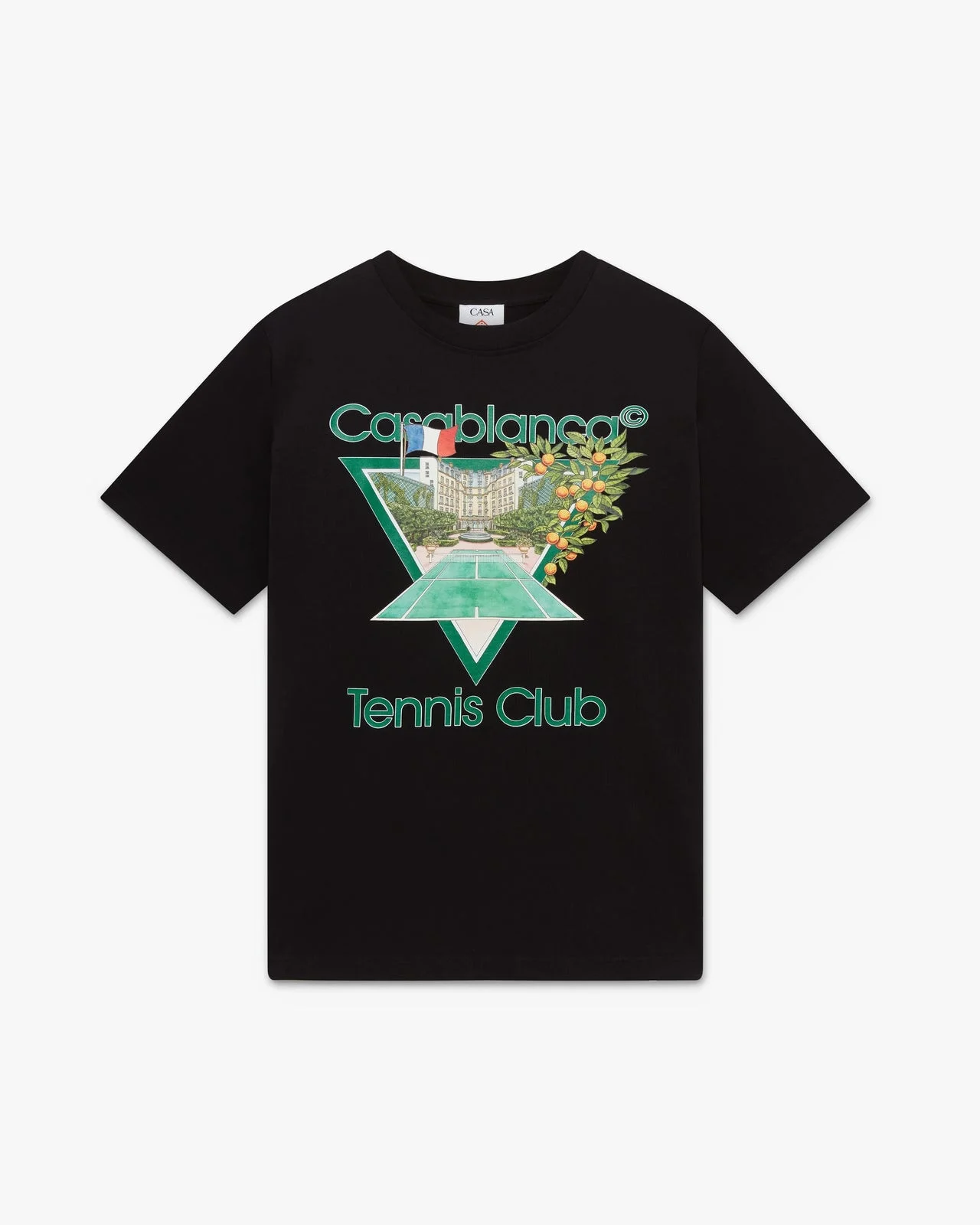 Black Casablanca Pool Short Sleeve T-Shirt - 1