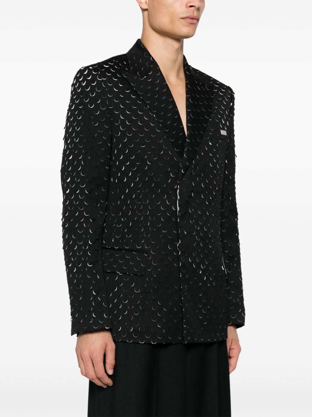 hole-punched blazer - 4