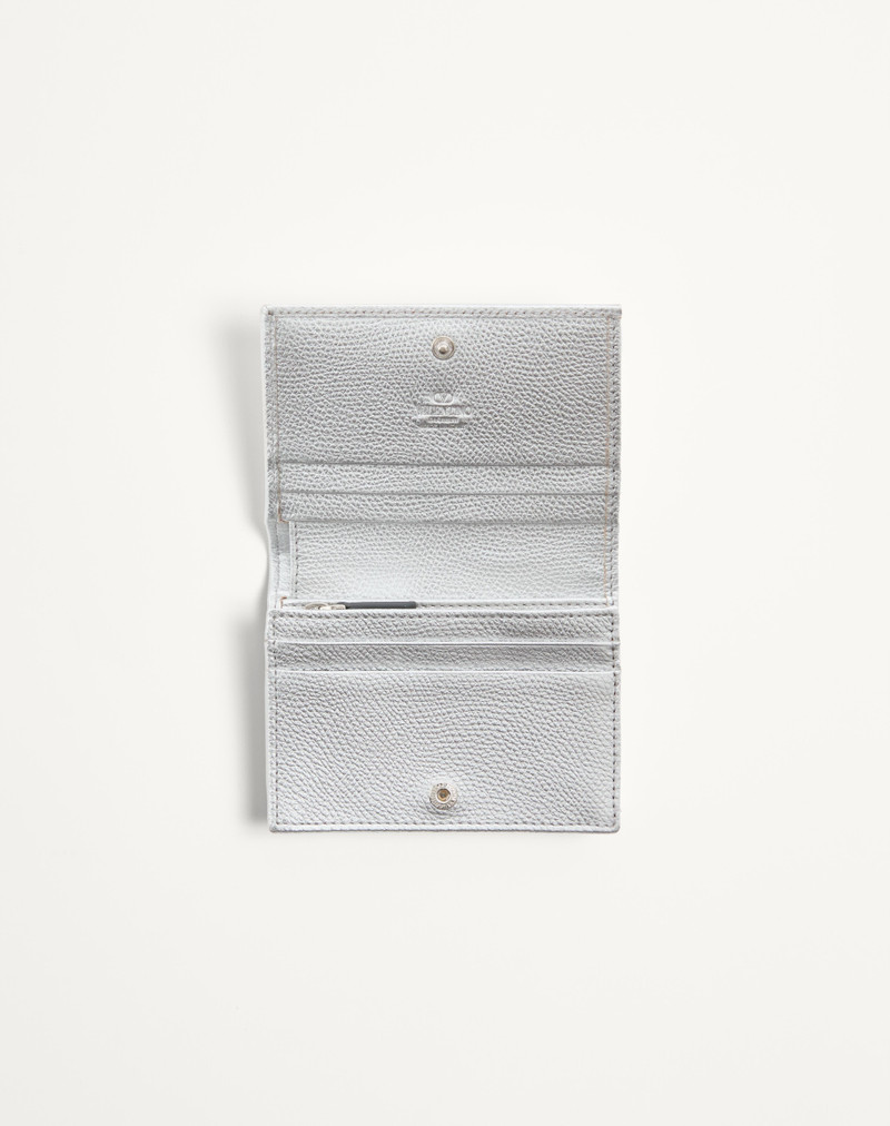 Valentino VLOGO SIGNATURE LAMINATED GRAINY CALFSKIN WALLET outlook