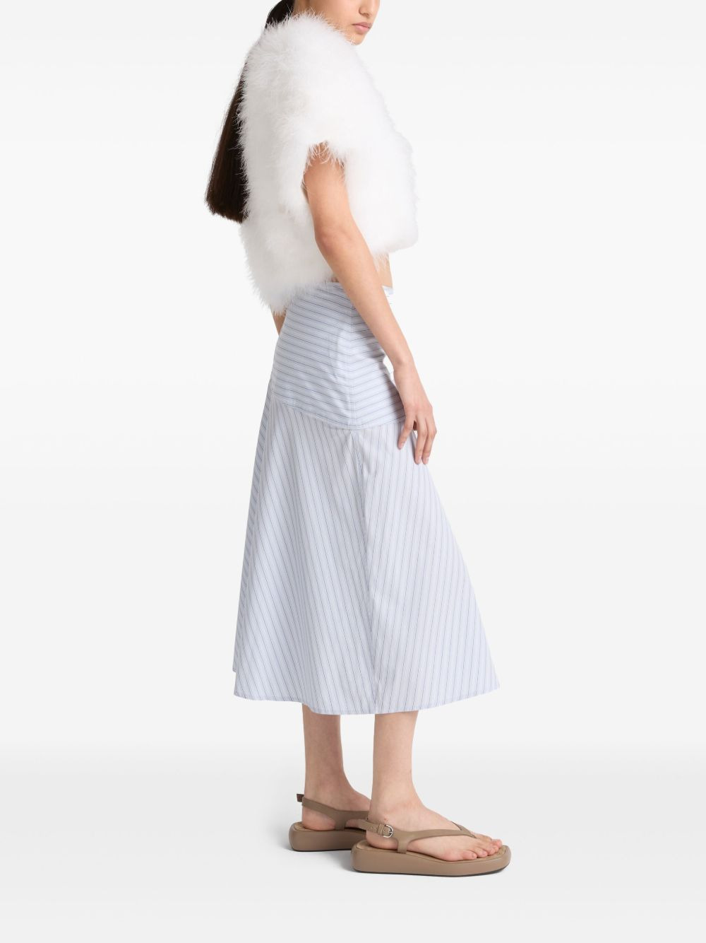 cotton A-line skirt - 2