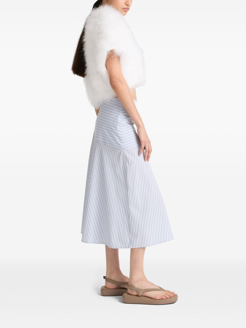 Yves Salomon cotton A-line skirt outlook