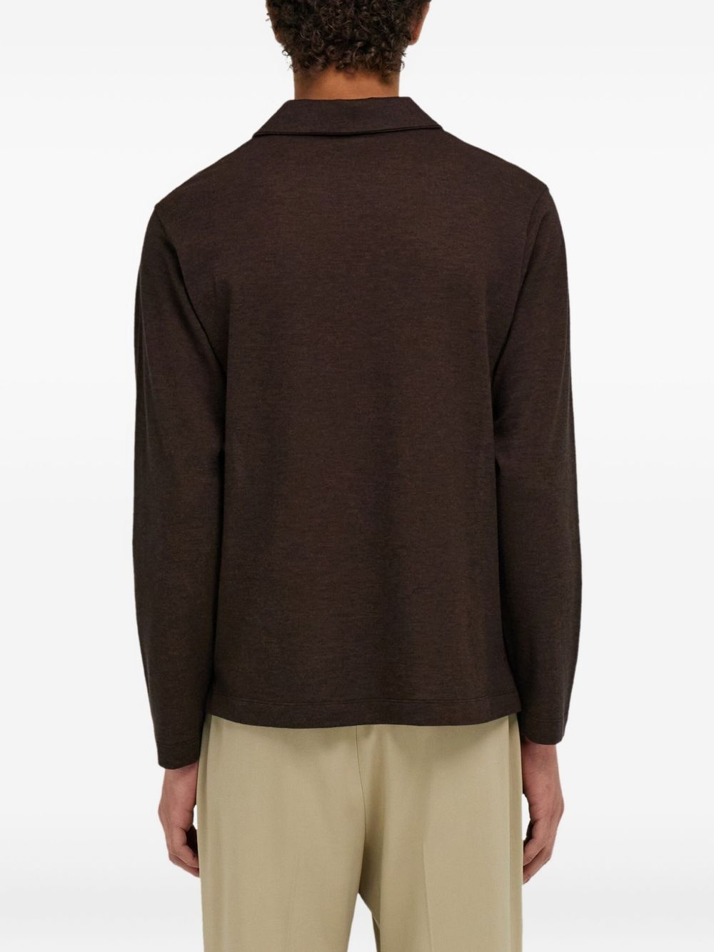 long-sleeved polo shirt - 4